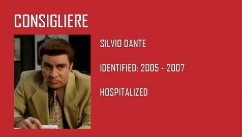 Consigliere Silvio Sil Dante The Sopranos