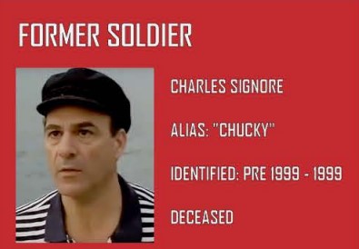 Former Soldier Charles Chucky Signore The Sopranos