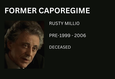 Rusty Millio Frankie Valli caporegime The Sopranos
