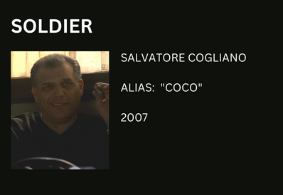 Salvatore Coco Cogliano Soldier Sopranos
